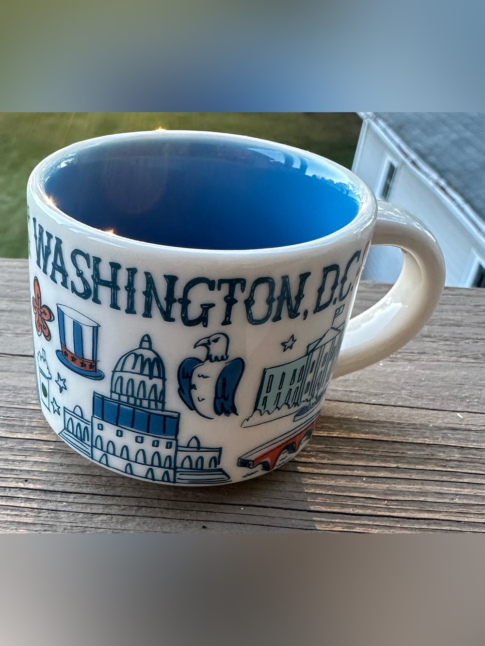 Starbucks Been There series  Washington D.C. Demitasse mug with Blue Interior